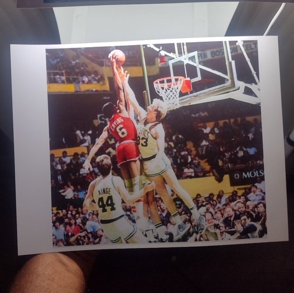 NEW! JULIUS ERVING DR.J SIXERS 8.5x11 ULTRA GLOSSY OLD SCHOOL SLAM DUNK💥POSTER! - Picture 2 of 7
